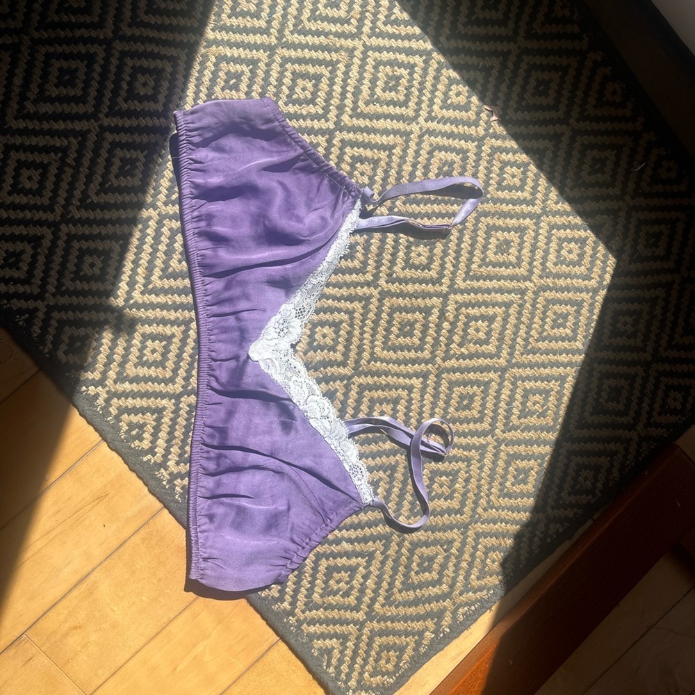 Free people Purple Bralette with Lace Trim